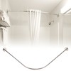 Shower Curtain Rod Stainless Steel Curved Shower Curtain Rod Punch