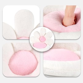 Prismoria Flower Cushion, 50 cm Flower-Shaped Back Cushion, Seat Cushion, Flower Floor Cushion, Back Cushion, Seat Cushion, Chair Cushion, Seat Cushion, Plush Comfort Seat Cushion for Home Sofa