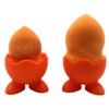 YAOSEN 4pcs Silica Gel Egg Cup Holder Egg Serving Cup