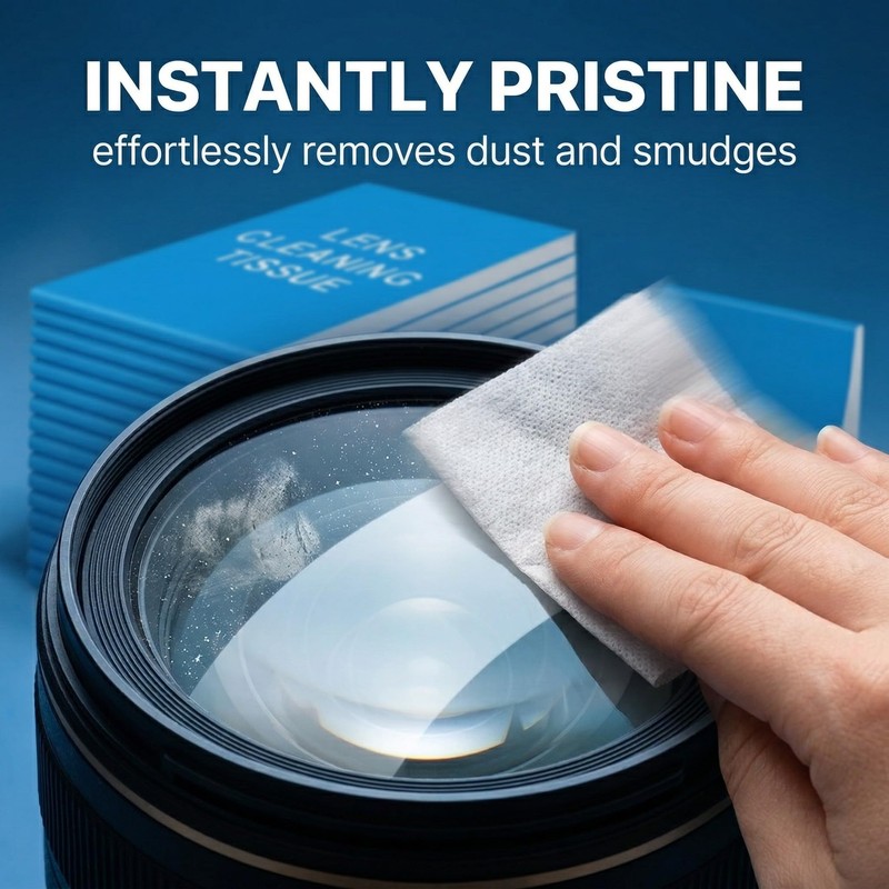 YIPFEN 15 Pcs Carta per Pulizia Lenti - Resistente agli