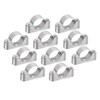 Sourcing Map 10Pcs Support Bracket Clamp for OD 32mm Pipe