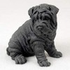Conversation Concepts Shar Pei Figurine Black