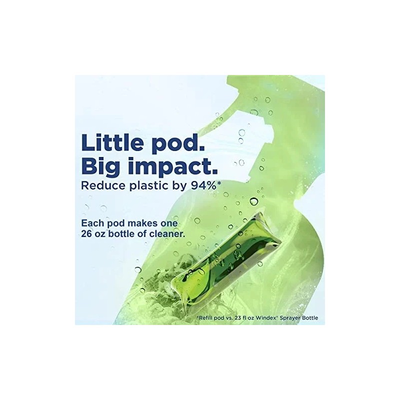 Windex Dissolve Concentrated Pods Multisurface Cleaner 3 Refill Pack