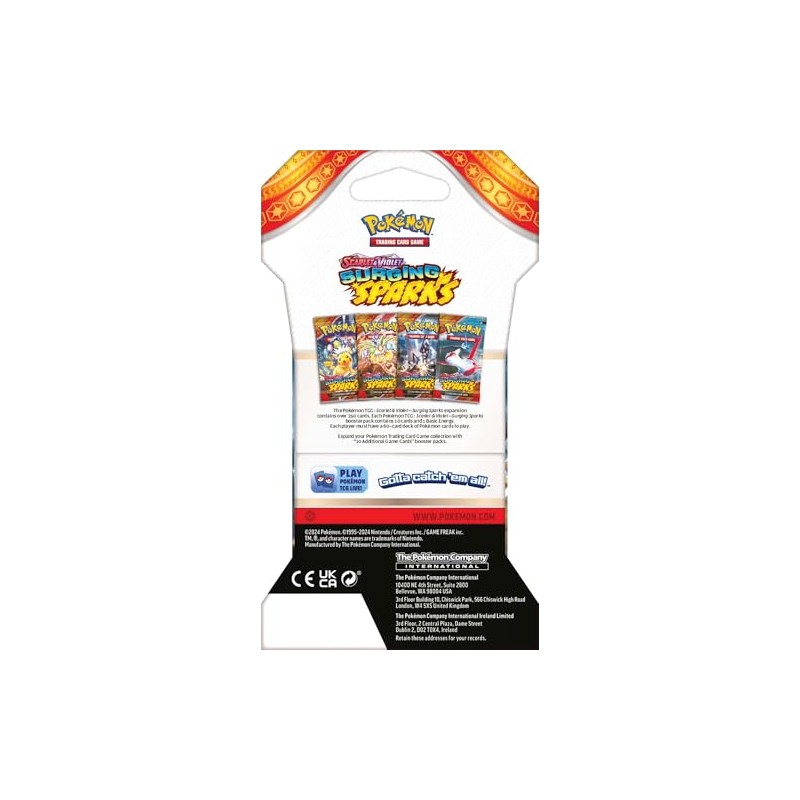 Pokmon Pokemon TCG Surging Spark C Single Booster Pack C