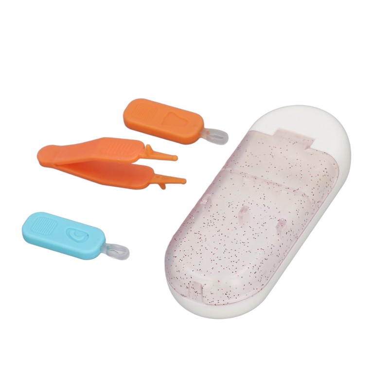 Baby Ear Nose Cleaner Set TPR Portable Double Head Safely