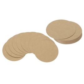 PATIKIL 4inch Circle Card Stock, 36Pcs Round Shape Cutouts Paper 250g Thick Cardstock Coaster for DIY Craft Projects Classroom Bulletin Board Decor, Kraft Color