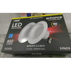 Feit Electric  FLOOD  75W / Replacement LED Dimmable 2,700K  2pk  ENHANCE (13DB4