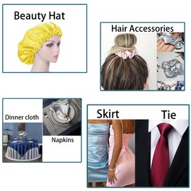 pson Yellow Satin Fabric - 98 Inch/2.5m Wide by The Yard, Soft Silky Fabric for Wedding Dress, Sewing, DIY Crafts, Clothing Making, 5 Yards