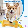 BENTOPAL Interactive Dog Bone Toy Squeaky Motion Activated Small Puppy