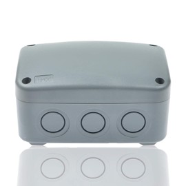 Waterproof Outdoor Light Switch,SuperInk IP66 Outdoor Double Switch,2 Gang 2 Way Dual Switch,15Amp 80-250V DPDT Electrical Switch,for Outdoor,Garden,Pool Patio Area,Greenhouse