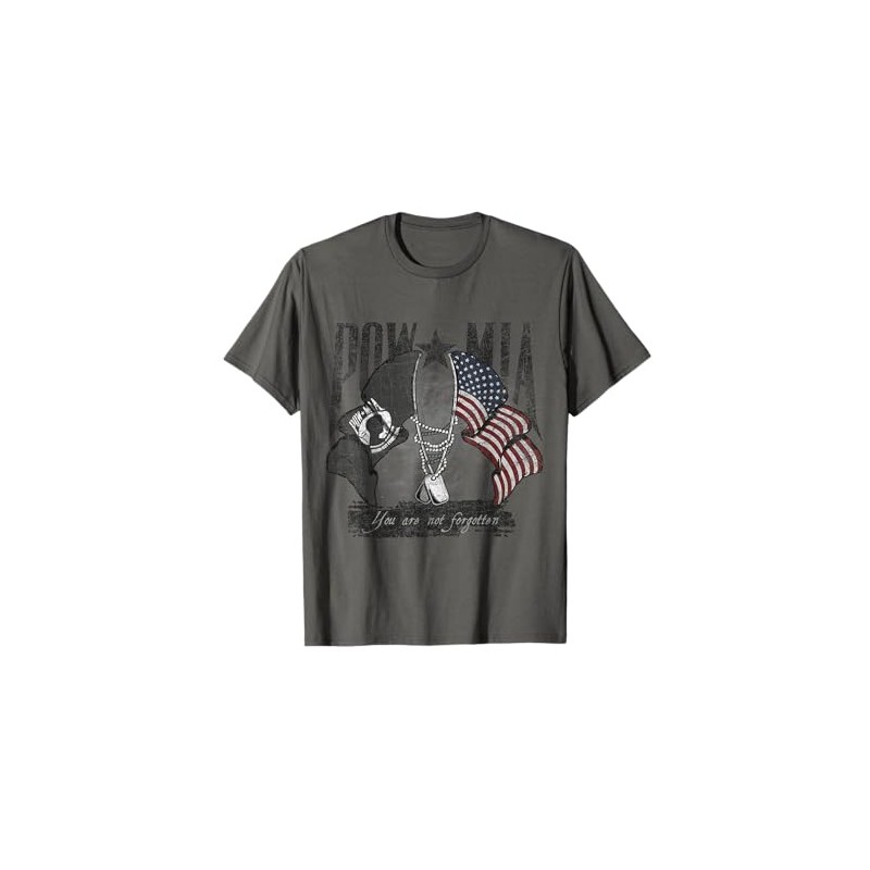 POW/MIA Flags Crossed T-Shirt