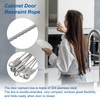 uxcell 10Pcs 8" Cabinet Door Restraint with Screws, 304 Stainless
