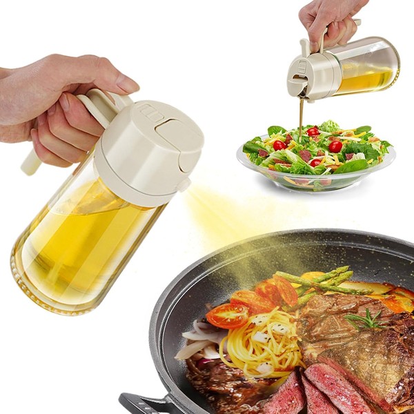 2 En 1 Pulverizador De Aceite Para Cocinar,Botella Dispensadora De