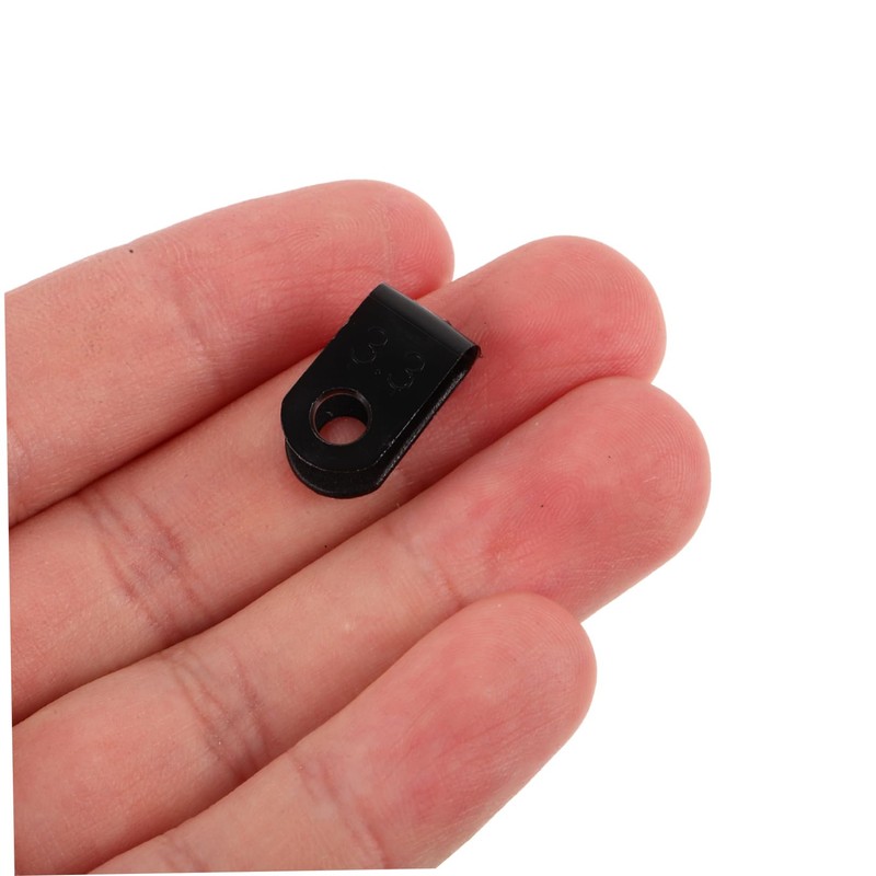 Ciieeo 1000pcs Cord Fasteners Clips for Wire Management Plastic Cable