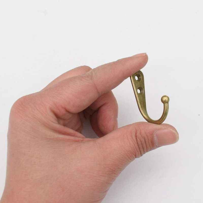 Alele Single Prong Hook Hanger,Robe Towel Hooks,Zinc Die Cast, Set
