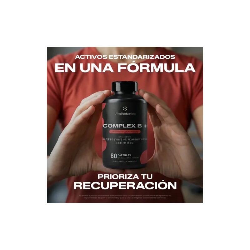 Complejo B Vitaminas B1 B2 B3 B5 B12 60 Caps
