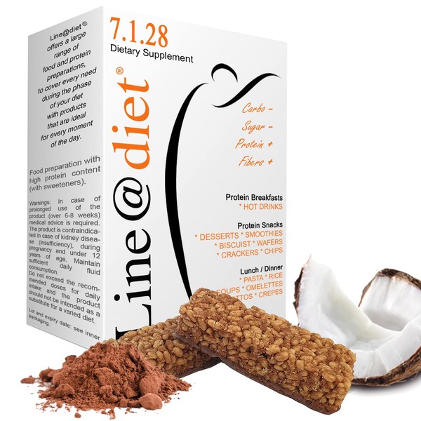 10 Chocolate Crunchy Bars Protein Line@Diet | 0 Sugars | 15g Protein | 4g Carbohydrates!