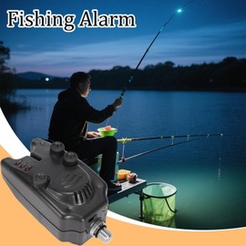 Fishing Rod Bells | Portable Wireless Fishing Alarm with LED - Visual Sound Alert Waterproof Fish Supplies for Carp Night Sea Boat Pier