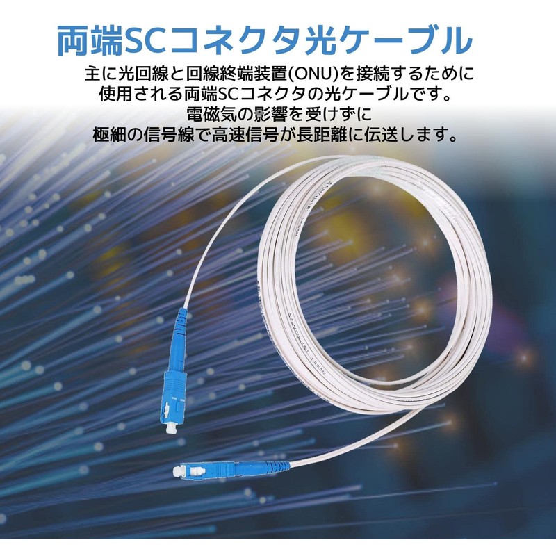 fogman Fiber Optic Cable, Indoor Optical Wiring Cord, SC Connectors