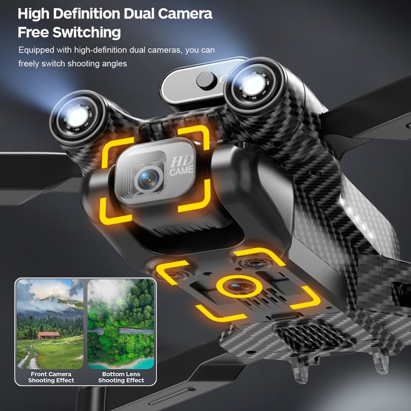 Remote Control Drone with Camera 4K Dual Camera 360° Infrared