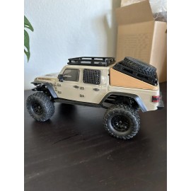 For Axial Axial SCX24 Jeep Gladiator Bed Shell With Rack