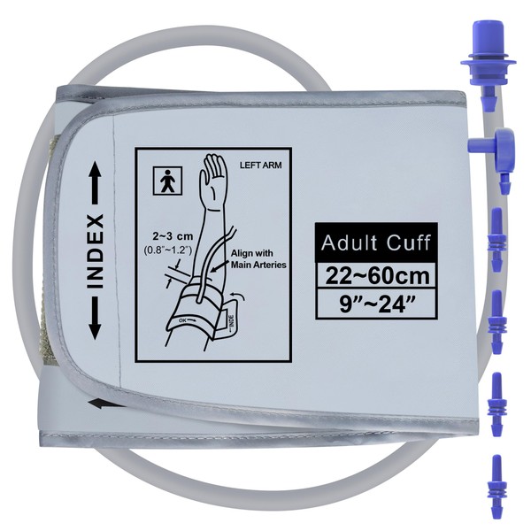 XXL Blood Pressure Cuff 9”-24” (22-60CM) Compatible with All Automatic