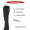 TIXIPEM 2 mm 66FT Reflective Guyline Camping Paracord [2PCS] -