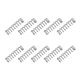 sourcing map Small Compression Spring 8 mm OD 1 mm Wire Diameter 30 mm Free Length 304 Stainless Steel Extension Spring for Shop Home Repairs DIY Projects (Silver Tone, Pack of 10)