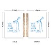 JXREQ Coquette Blue Bow Christian Notebook, Loved John 3:16 Valentine's
