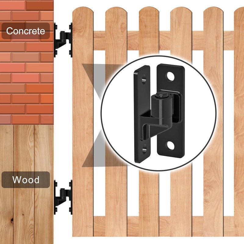 Lifeswell Heavy Duty Gate Hinges, Steel Hinges with Electroplated Coating,