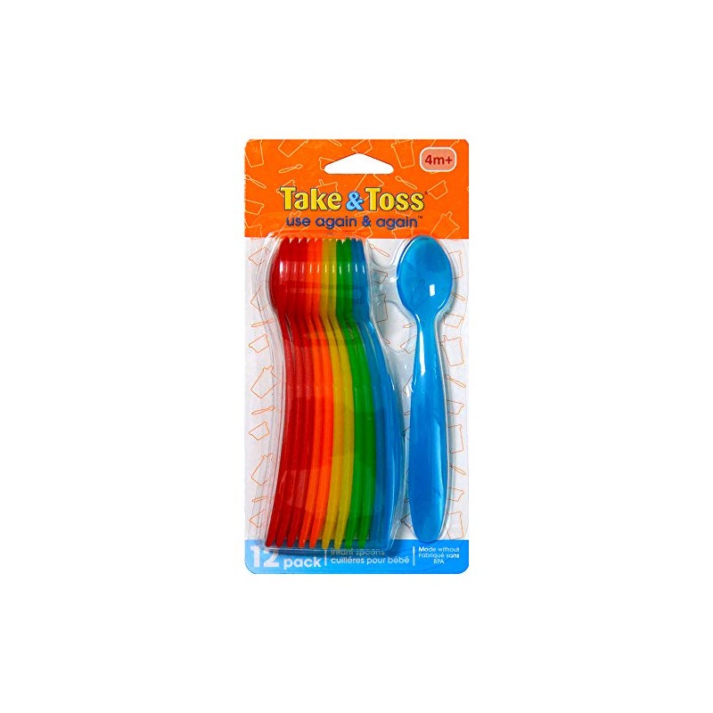 First Years Take & Toss Infant Spoons, 12 ct