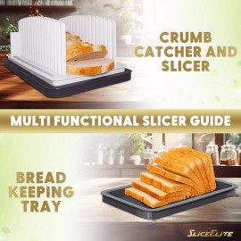 SliceElite Bread Slicer Guide With Bonus Bread Knife
