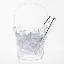 Toyo Sasaki Glass Ice Bucket Rabin J-55176 Made in Japan Dishwasher Safe