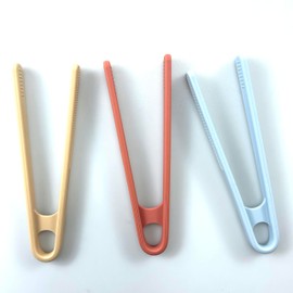 Silicone Mini Tongs, Small Tongs for Kids and Parents, Colourful Small Serving Grippers for Appetizers Popcorn Candy Ice Cube Fruits Sugar Salad Snacks (3 Pcs Silicone)