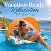 Inflatable Pool Float with Canopy for Adults – Shaded Lounge