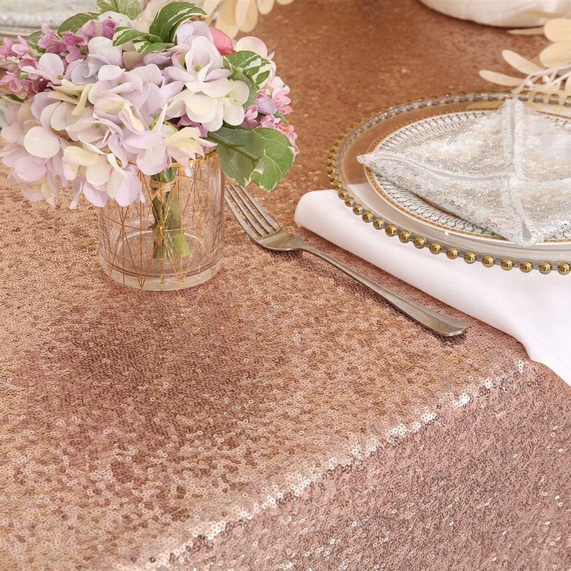 Eternal Beauty 152 * 305cm/60 * 120 inch Rectangle Sequin