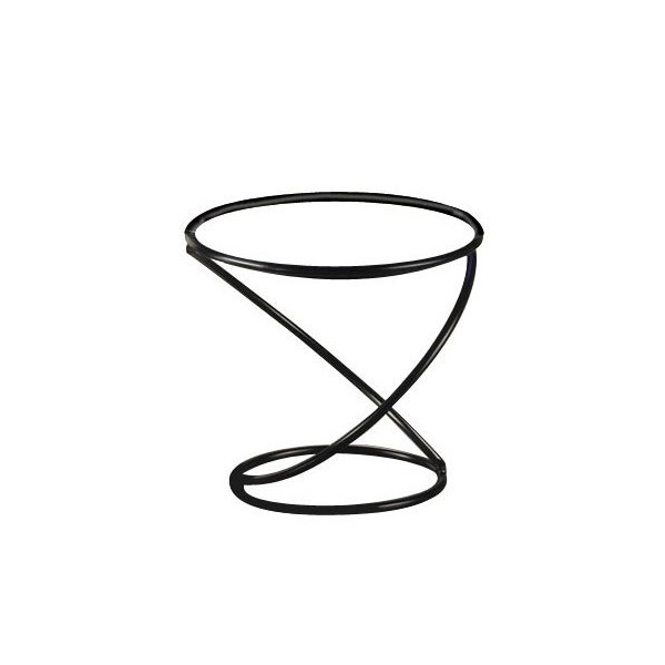 American Metalcraft LWUS779 Wrought Iron Single-Shelf Contempo Swirl Pizza Stand,