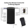 QIACHIP Universal Ceiling Fan and Lights Wireless Remote Control Kit