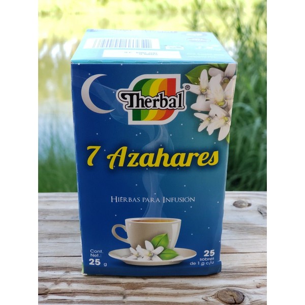Te 7 Azahares ✅ Tea Seven Blossoms Infusion Herbs 25 bags 0.3 oz each By Therbal