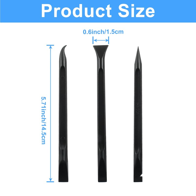Kemcatui 9Pcs Plastic Scraper Tool, Crevice Cleaning Pen Multipurpose Scraping