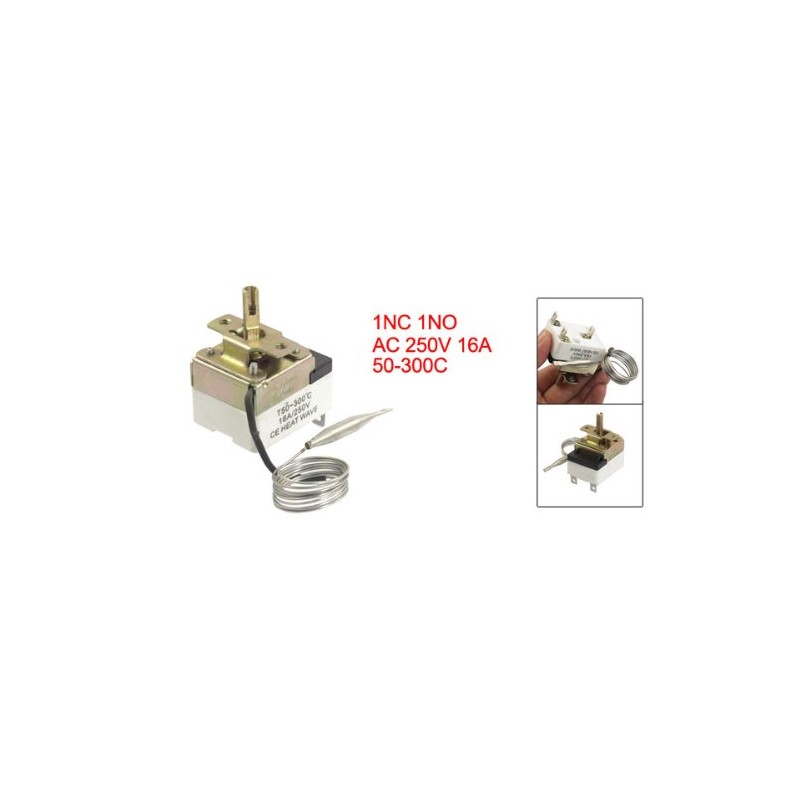 uxcell 1NC 1NO AC 250 16A 50-300C Temperature Control Switch