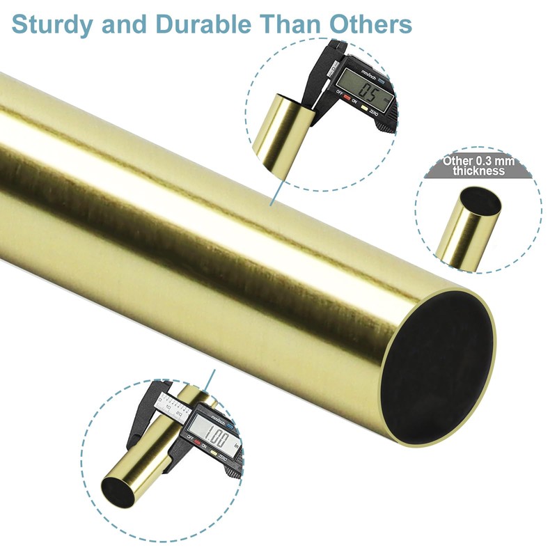 Byondeth Byondeth Curtain Rods for Windows 16 to 48 or