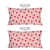 Strawberry Long Pillow Cases King Size Pillow Covers with Zipper,Spring