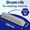 Washing Machine Drum Paddle 238 mm x 54 mm with