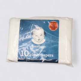 Gerber Birdseye 3-Ply Prefold Cloth Diapers 14" x 20" 10-Pieces