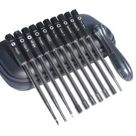 Haishine 10pcs Screwdriver Carburetor Adjustment Tool Set with Splined Pacman Double D Type for Stihl for Husqvarna for Zama for Walbro Carburetor Accessories