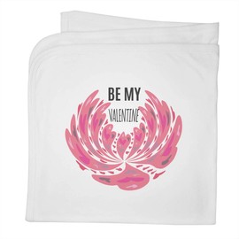 Azeeda 'Be My Valentine' Cotton Baby Blanket/Shawl (BY00039803)