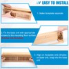 Glooglitter 2 Pcs Wooden Baseboard Register Diffuser Baseboard Floor Register
