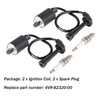 WFLNHB 2 x Ignition Coil Spark Plug Replacement for Yamaha