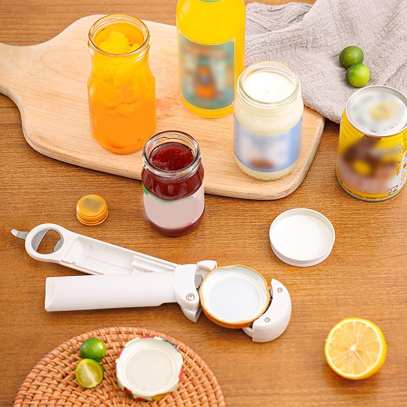 Stainless Steel Adjustable Screwer 3 in 1 Multifunctional Retractable Jar